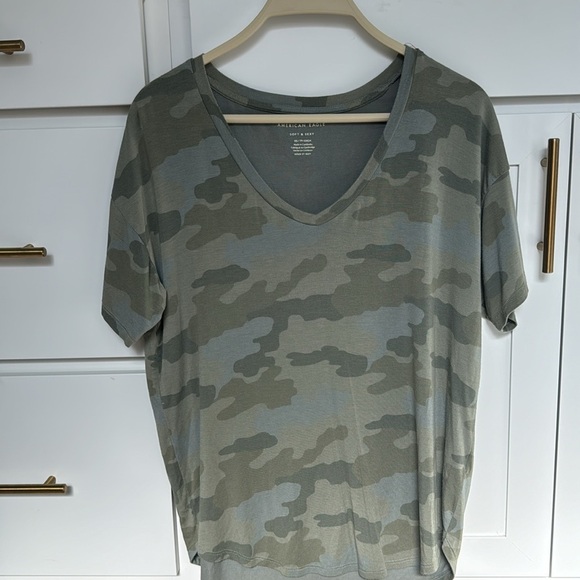 Casual comfy Camo Relaxed Fit T-Shirt - Picture 2 of 10